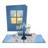 Love Pop Menorah Lights Pop-Up Card | Gifts | Judaica