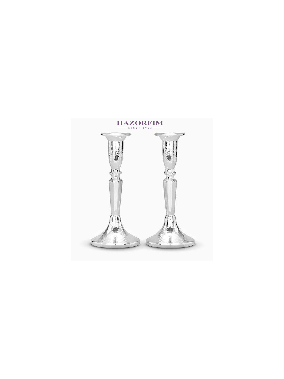 Bougeoirs martelés en argent sterling - Petit | Bougeoirs | Judaï