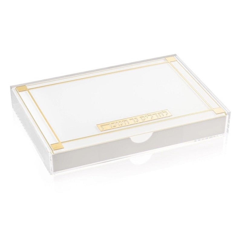 Classic 2.0 Menorah Tray with Drawer | Hanukkah | Judaica