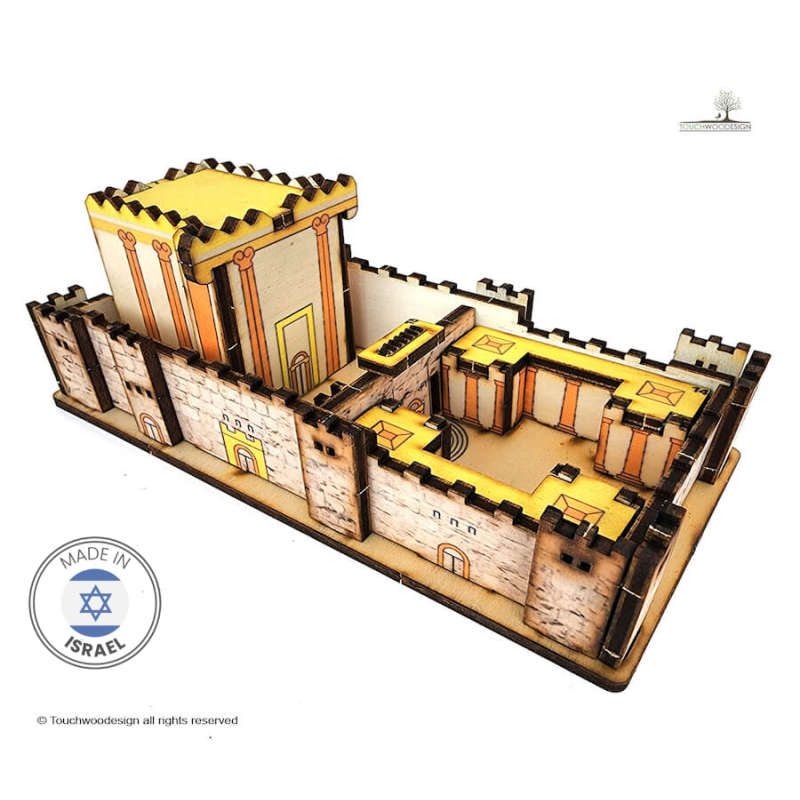 Touchwood Design The Second Temple - Gold colored  | All Judaica | Jud