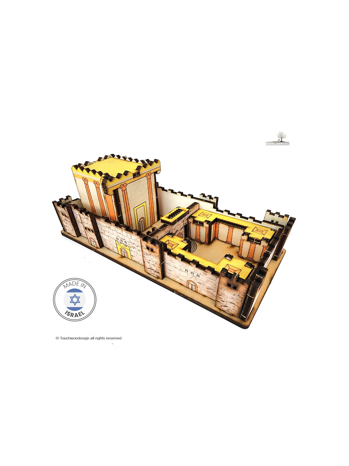 Touchwood Design The Second Temple - Gold colored  | All Judaica | Jud