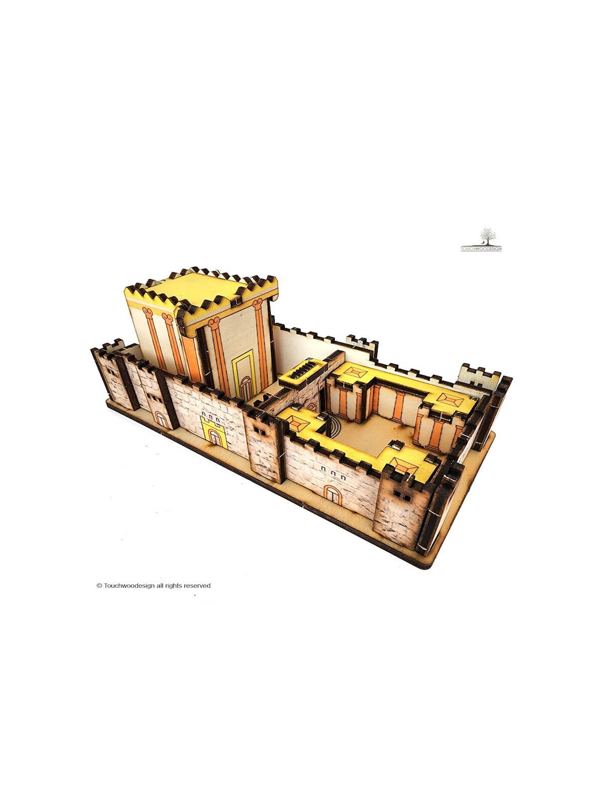 Touchwood Design The Second Temple - Gold colored  | All Judaica | Jud