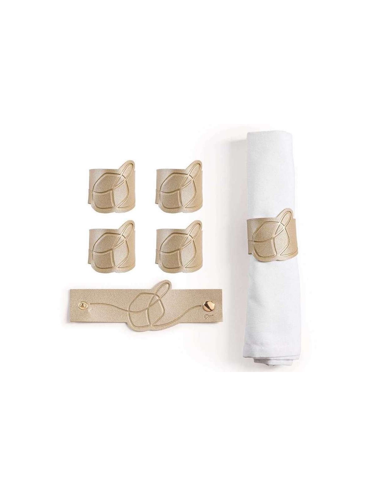Enveloppements de serviettes Dreidel en cuir | Hanoukka | Judaïca