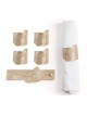 Enveloppements de serviettes Dreidel en cuir | Hanoukka | Judaïca