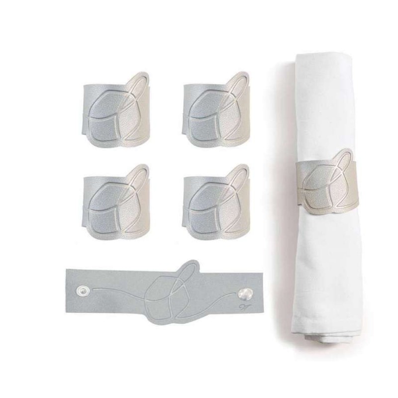 Enveloppements de serviettes Dreidel en cuir | Hanoukka | Judaïca