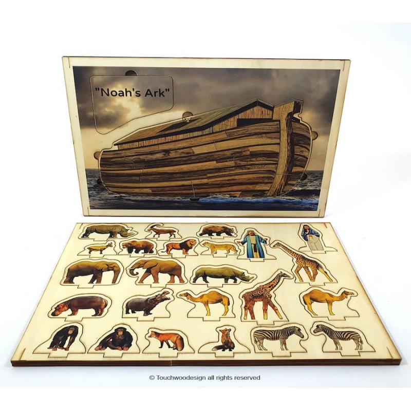Touchwood Design Noah's Ark Facts & Figurines | All Judaica | Judaica