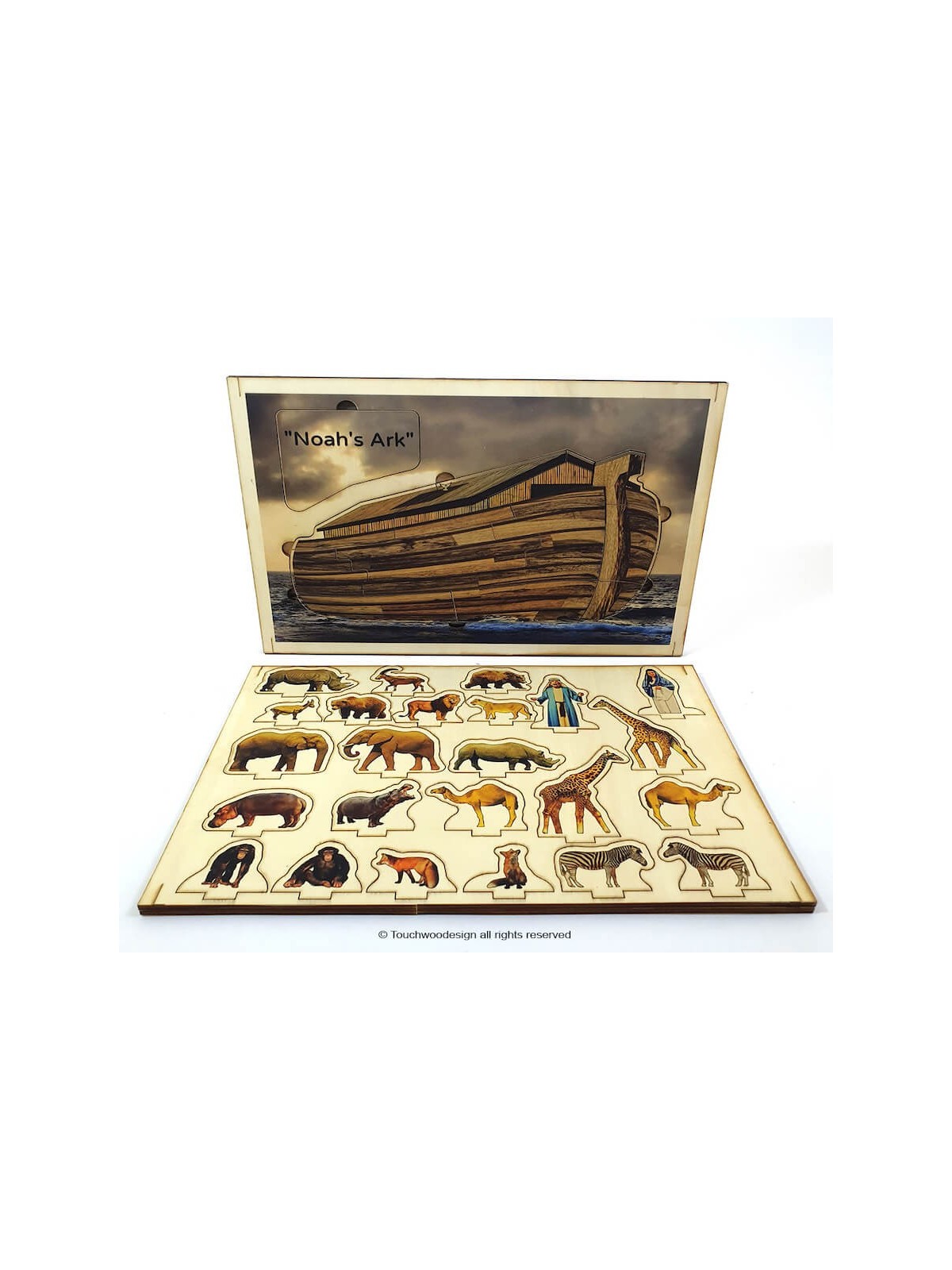 Touchwood Design Noah's Ark Facts & Figurines | All Judaica | Judaica