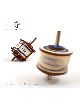 Touchwood Design Dreidel - small / colored | Hanukkah | Judaica