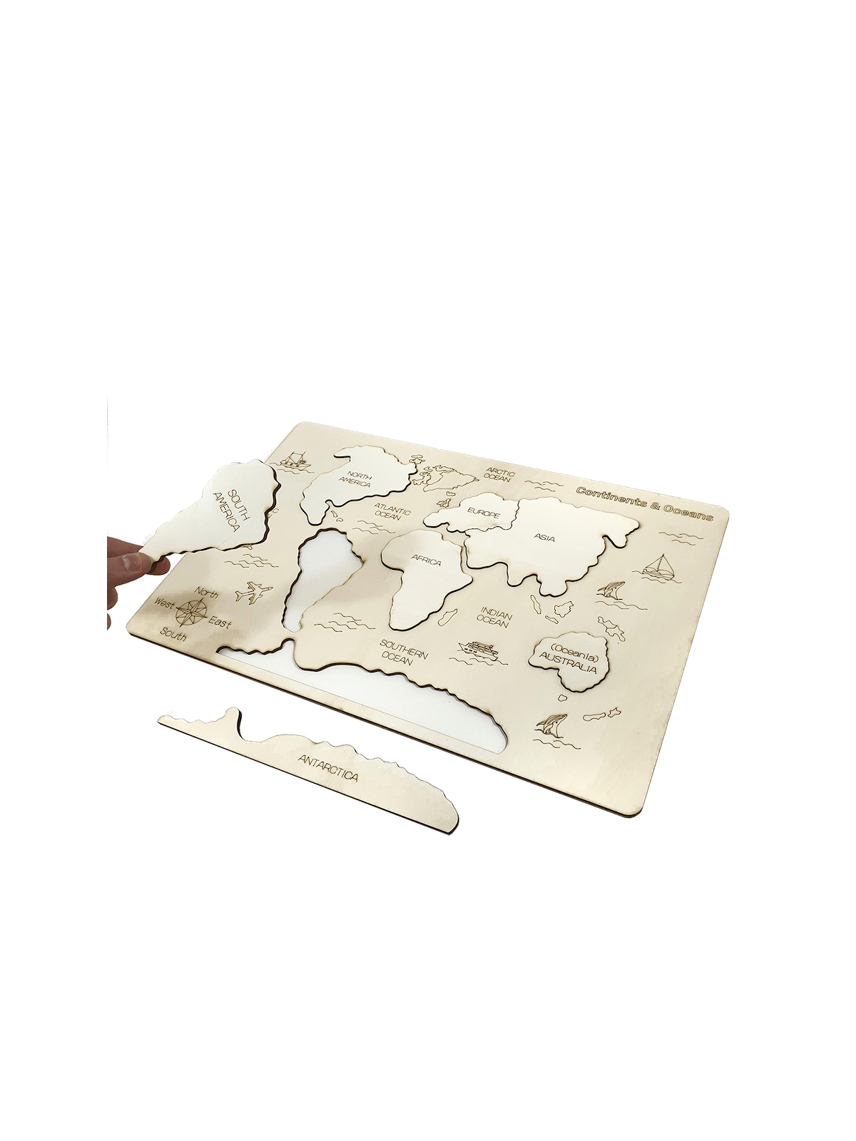 Touchwood Design Continents et océans DIY | Tout Judaïca | Judaïca