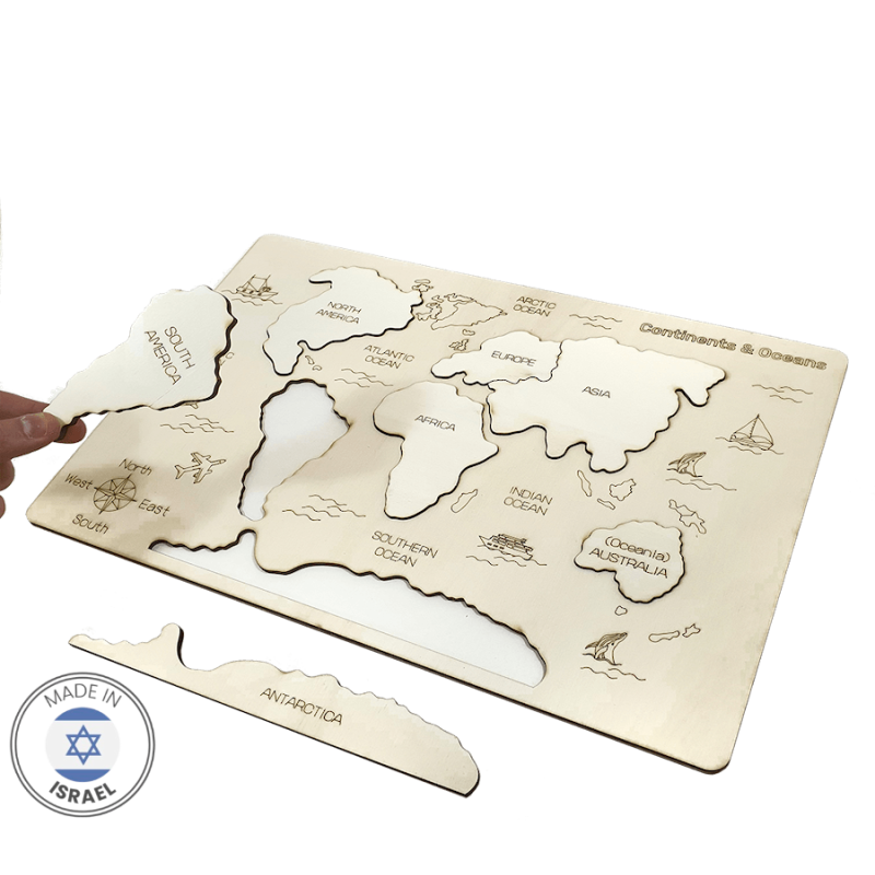 Touchwood Design Continents et océans DIY | Tout Judaïca | Judaïca