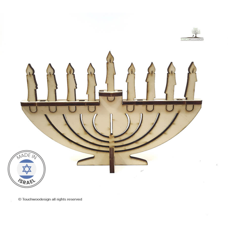 Touchwood Design Hanukiah (DIY) | Hanoukka | Judaïca