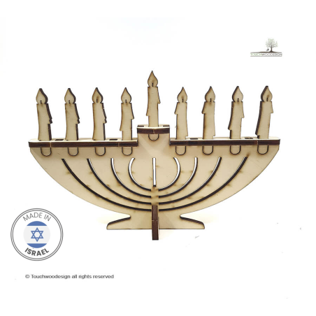 Touchwood Design Hanukiah (DIY) | Hanoukka | Judaïca