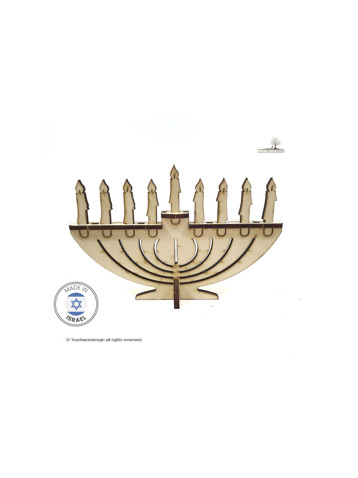 Touchwood Design Hanukiah (DIY) | Hanoukka | Judaïca