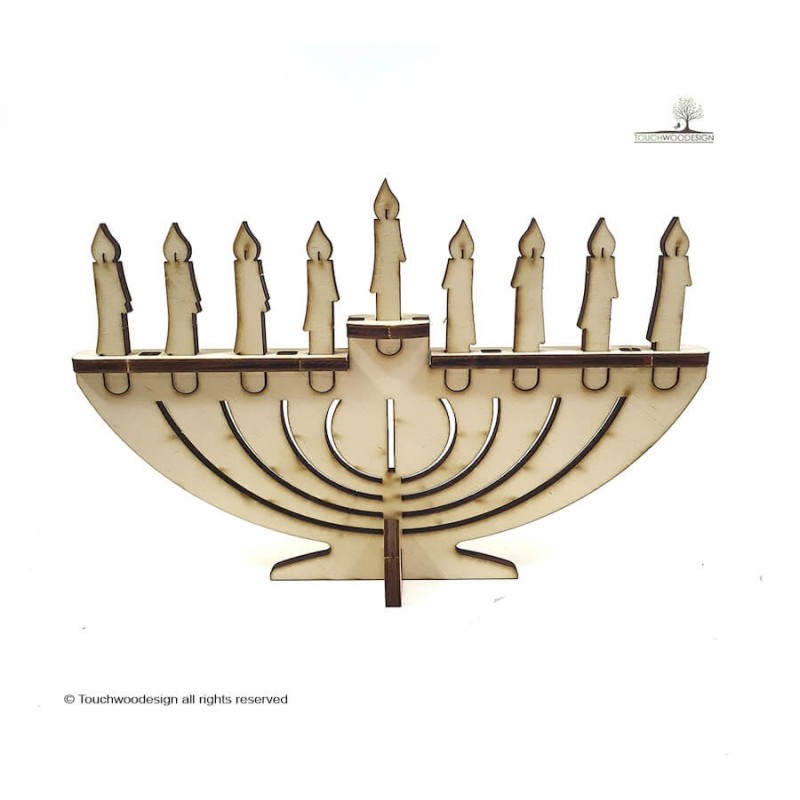 Touchwood Design Hanukiah (DIY) | Hanukkah | Judaica