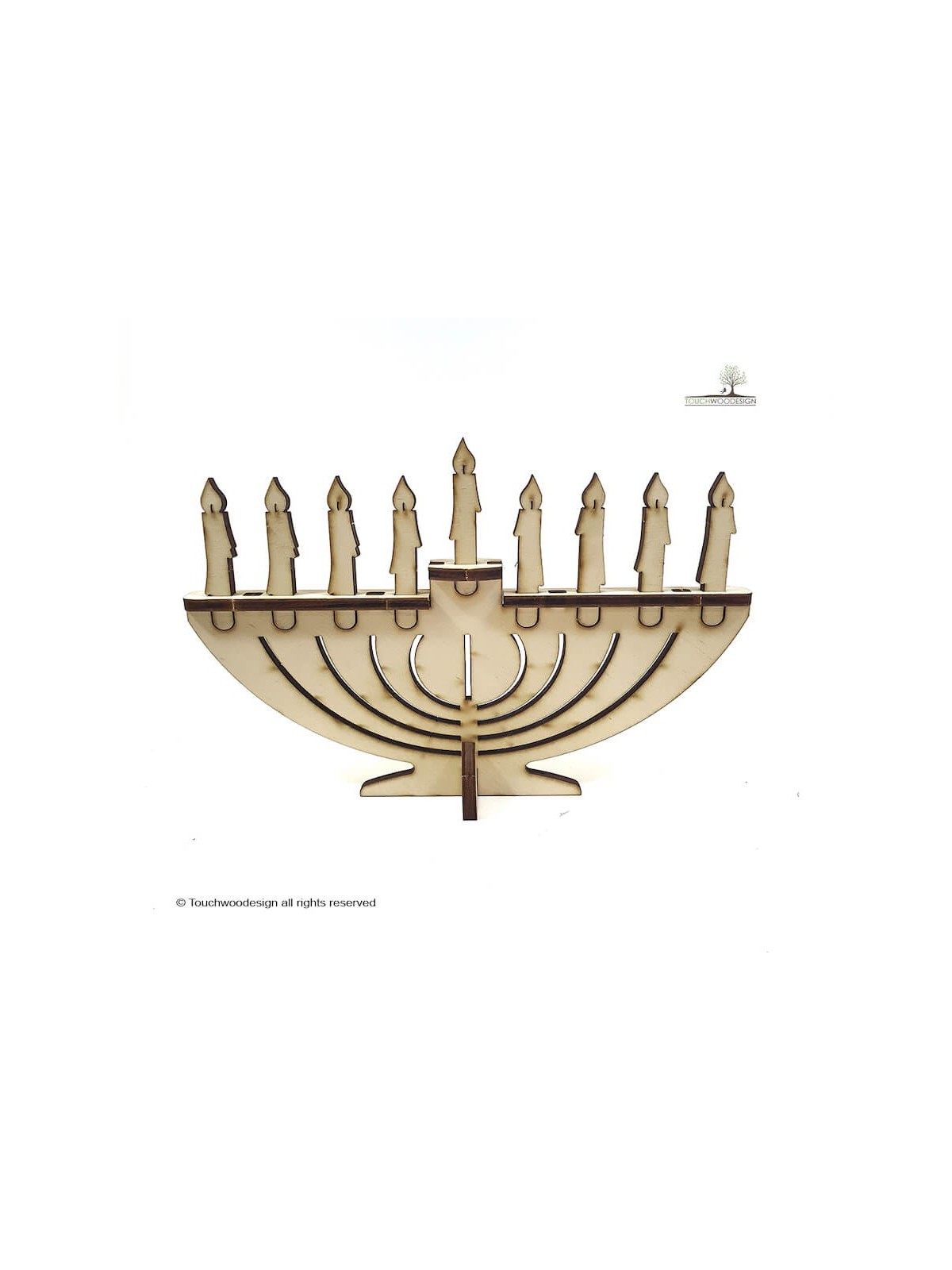 Touchwood Design Hanukiah (DIY) | Hanukkah | Judaica