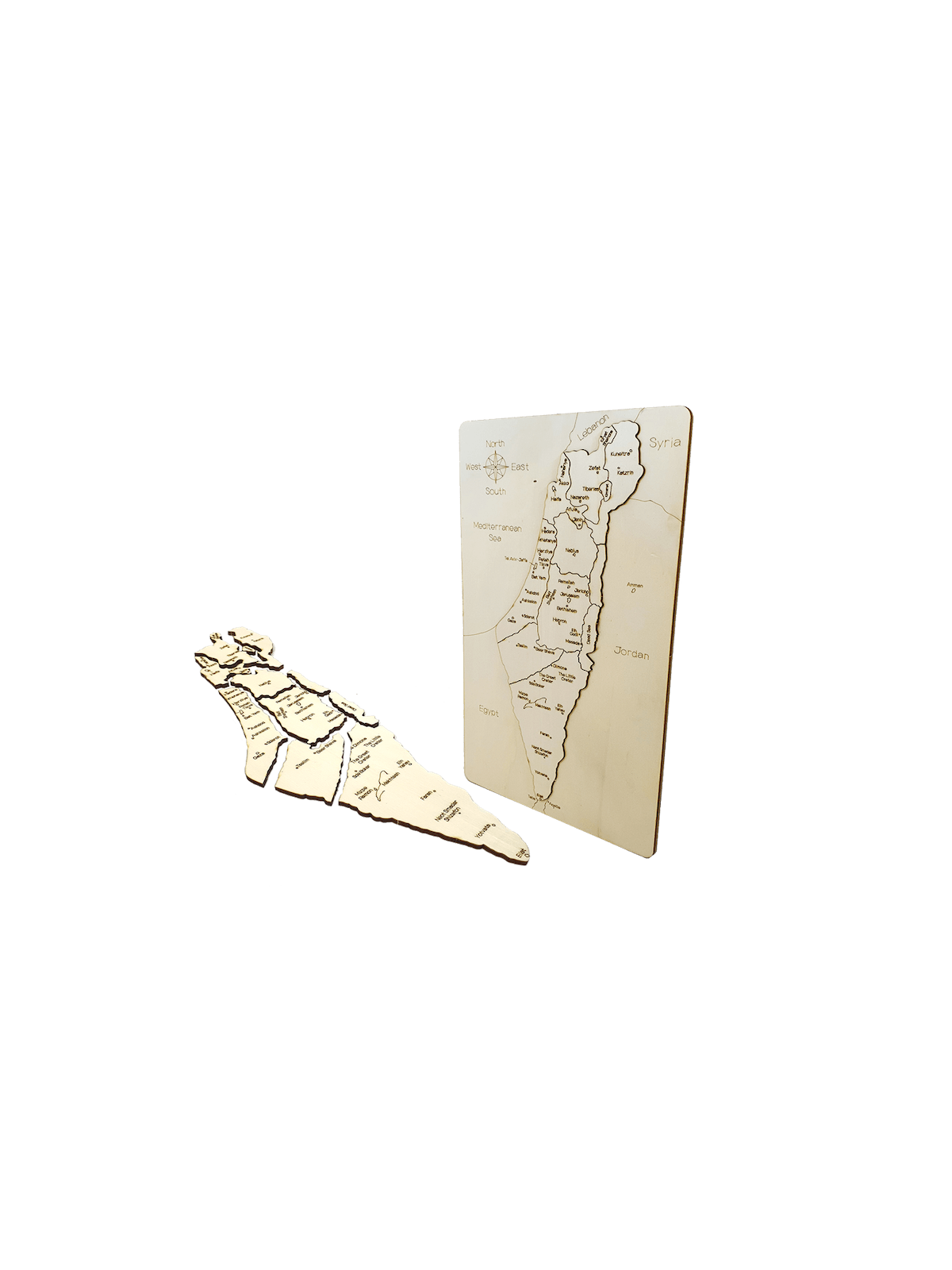 Touchwood Design Map Of Israel - Natural Wood | All Judaica | Judaica
