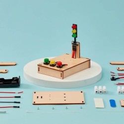 Kit de bricolage pour feux de circulation de Kitsville, STEM éducatif | Tout Judaïca | Jud