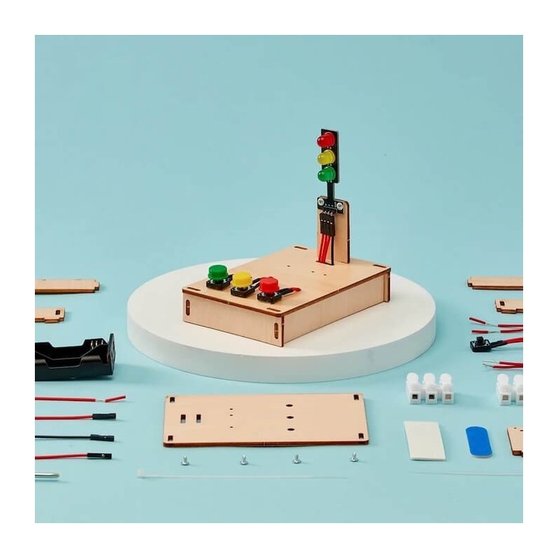 Kit de bricolage pour feux de circulation de Kitsville, STEM éducatif | Tout Judaïca | Jud