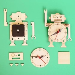 Kit de bricolage d'horloge robot Kitsville, STEM éducatif à | Tout Judaïca | Jud