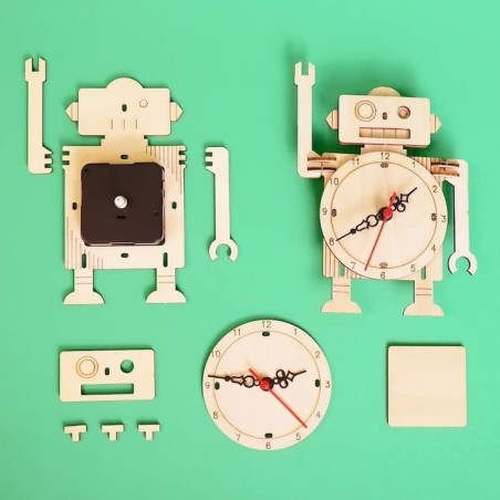 Kit de bricolage d'horloge robot Kitsville, STEM éducatif à | Tout Judaïca | Jud
