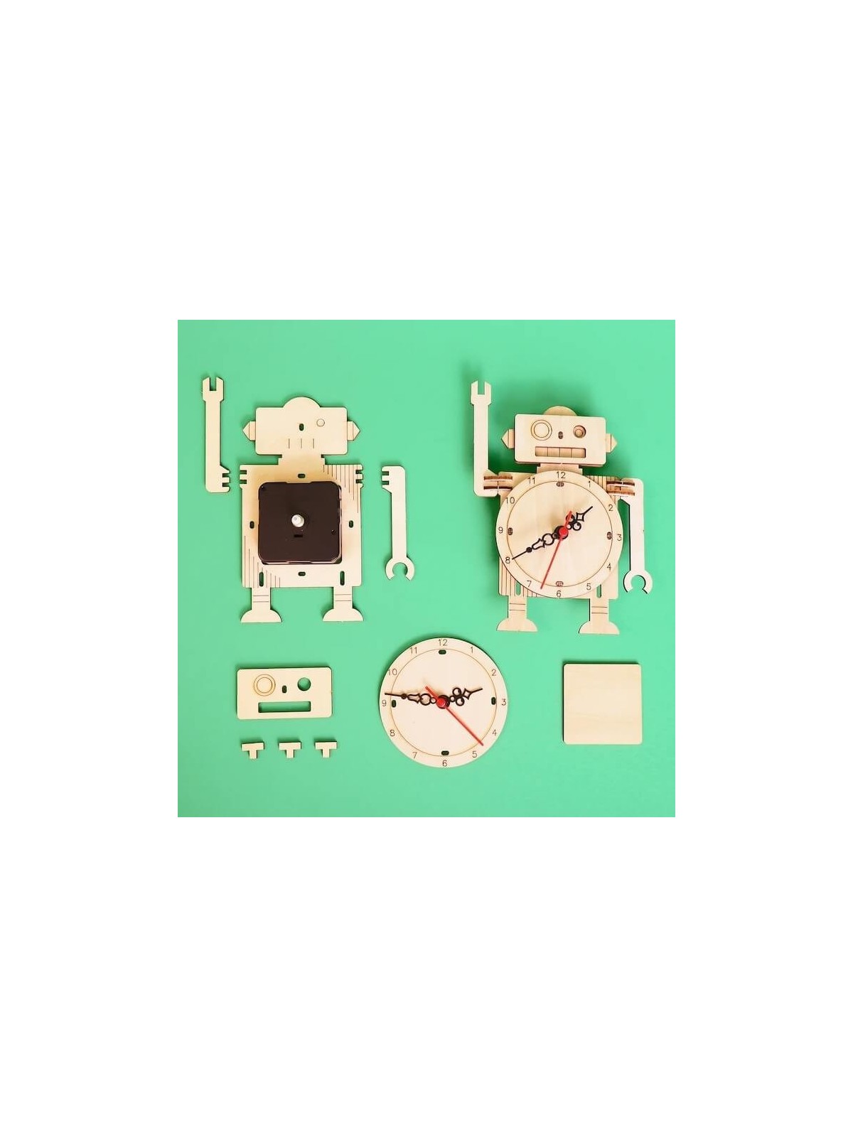 Kitsville Robot Clock DIY Kit, Educational STEM To | All Judaica | Jud