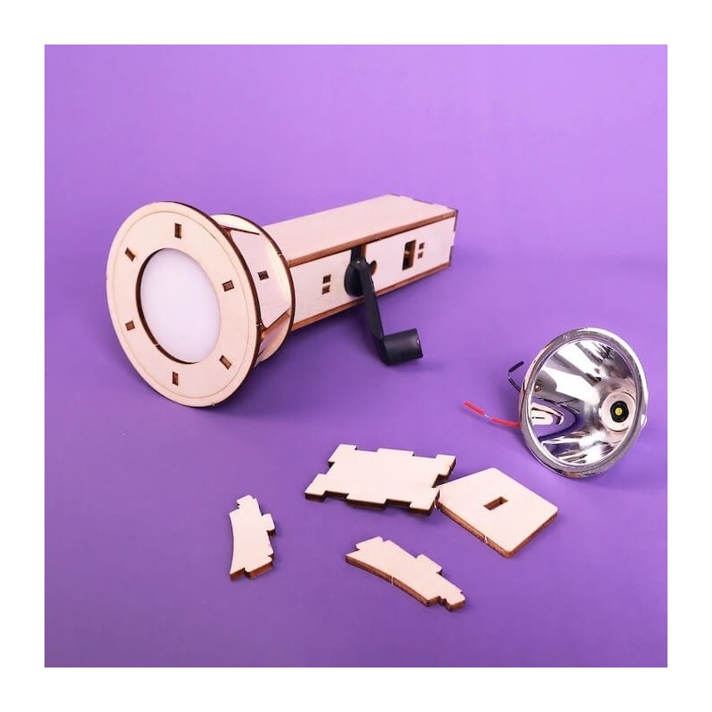 Kit de bricolage pour lampe de poche à manivelle Kitsville, Éducation | Tout Judaïca | Jud