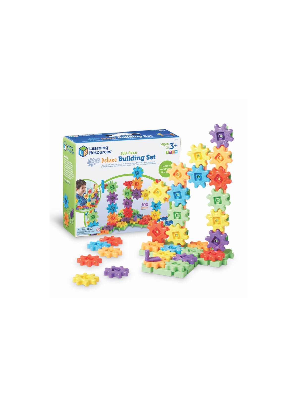 Gears! Gears! Gears! 100-Piece Deluxe Building Se | All Judaica | Jud