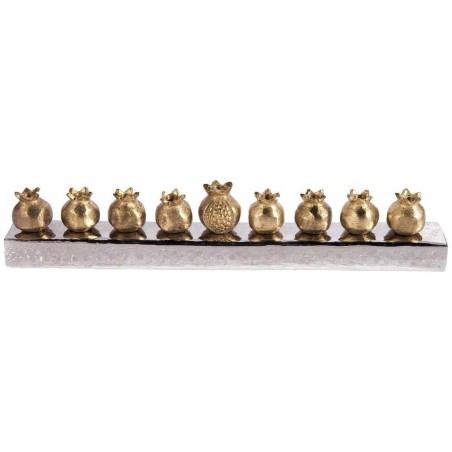 Pomegranate Strip Menorah | Hanukkah | Judaica