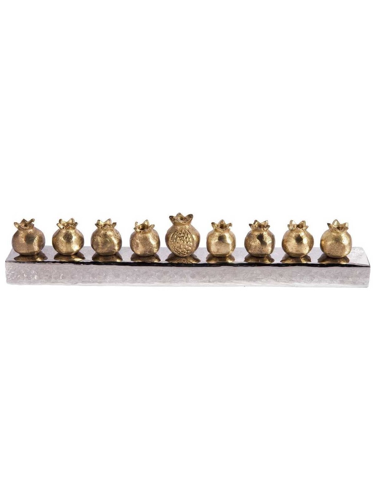 Pomegranate Strip Menorah | Hanukkah | Judaica