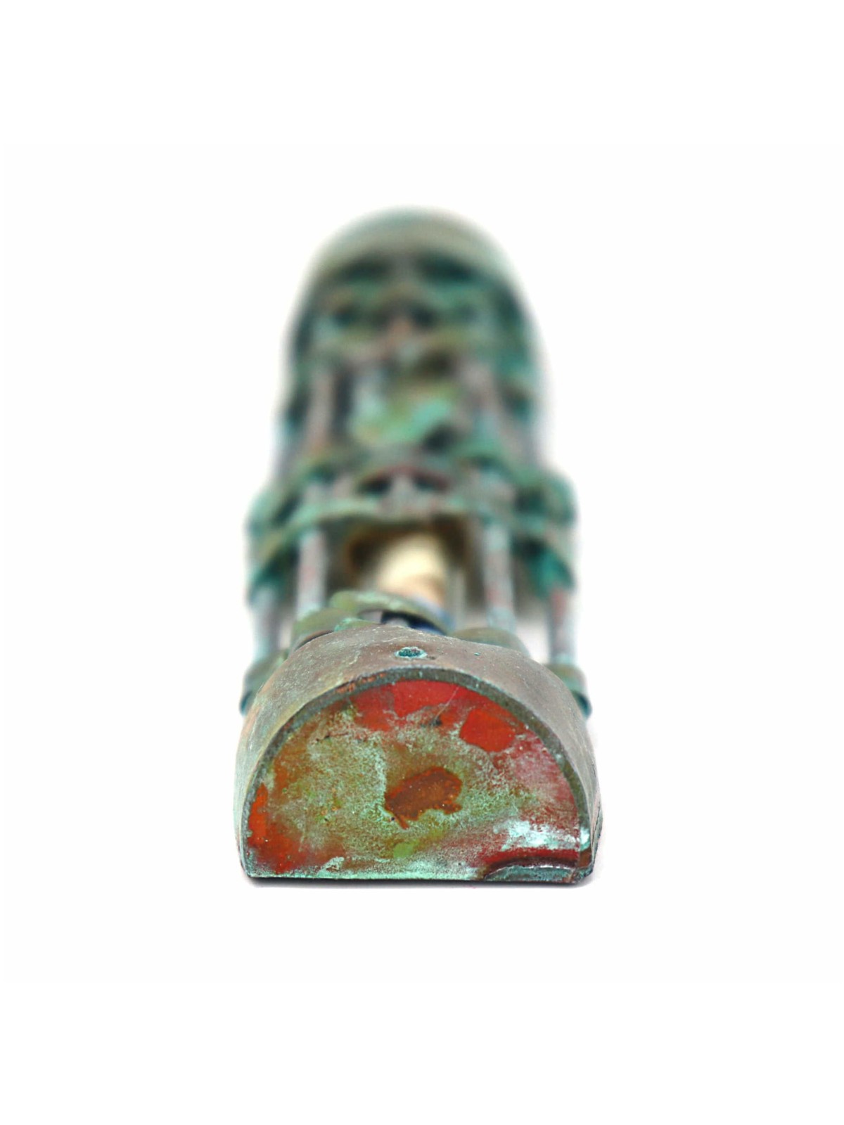 Étui Mezuzah souvenir en verre de mariage tissé patiné | Mariage | Judaïca