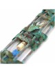 Étui Mezuzah souvenir en verre de mariage tissé patiné | Mariage | Judaïca