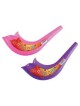 Shofar jouet rond de couleur néon – Couleurs assorties | Roch Hachana | Juda
