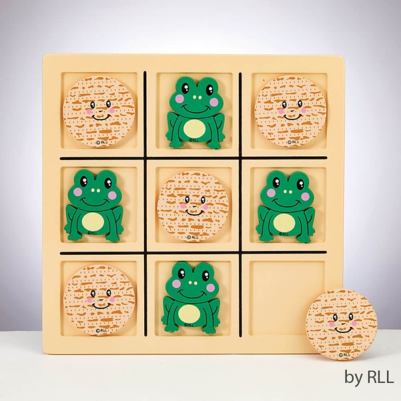 Jeu de bois Tic-Tac-Toad | Pâque | Judaïca