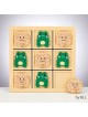 Jeu de bois Tic-Tac-Toad | Pâque | Judaïca