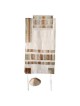 Raw Silk Applique Striped Tallit Set By Yair Emanu | Tallit/Tallis | J