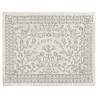 White Embroidered Filigree Challah Cover By Yair E | Challah Covers |