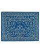Blue & Silver Embroidered Filigree Challah Cover B | Challah Covers |