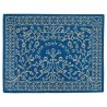Blue & Silver Embroidered Filigree Challah Cover B | Challah Covers |