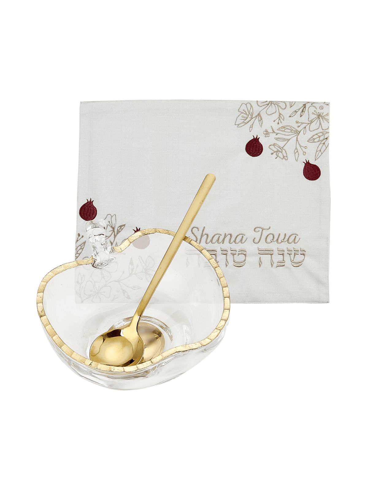 Rosh Hashanah Challah Cover and Honey Dish Kit | Rosh Hashanah | Judai
