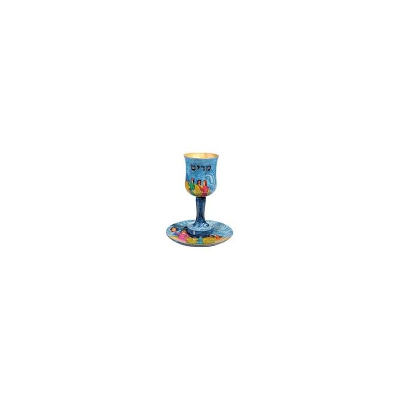 Tambourines Wooden Miriam's Cup | Passover | Judaica