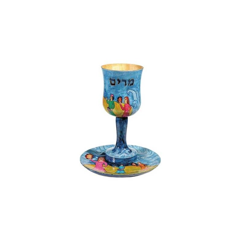 Tambourines Wooden Miriam's Cup | Passover | Judaica