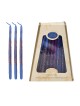 Premium Handcrafted Hanukkah Candles - Aqua | Hanukkah | Judaica