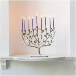 Premium Handcrafted Hanukkah Candles - Aqua | Hanukkah | Judaica