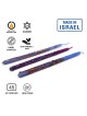 Bougies de Hanoukka fabriquées à la main de qualité supérieure - Aqua | Hanoukka | Judaïca