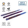 Premium Handcrafted Hanukkah Candles - Aqua | Hanukkah | Judaica