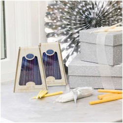 Premium Handcrafted Hanukkah Candles - Aqua | Hanukkah | Judaica