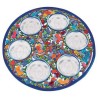 Aluminum Multi-Color Birds Seder Plate | Passover | Judaica