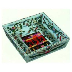 Oriental Wood Matzah Box | Passover | Judaica