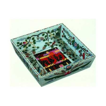 Oriental Wood Matzah Box | Passover | Judaica
