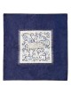 Indigo Pomegranate and Grapes Matzah Cover | Passover | Judaica